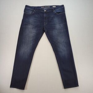 Mavi Jeans Mens 40x32 Black Jake Slim Skinny Mid Rise Dark Wash Preppy Denim